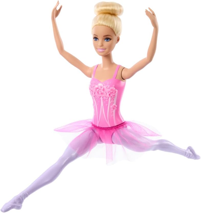 Barbie Ballerina Doll, Blonde Fashion Doll Wearing Purple Removable Tutu