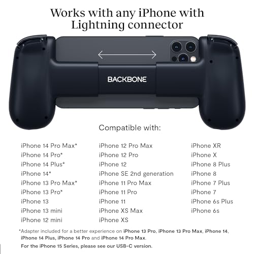 BACKBONE One Mobile Gaming Controller for Android and iPhone 15/16 Series (USB-C) - 2nd Gen