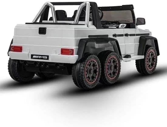 6-Wheel Mercedes Style Electric Ride-On Car – 12V, Quad Motors, Music & LED Lights, Shock Absorbers & Rear Trunk Seat Car Size 142 * 73.5*45