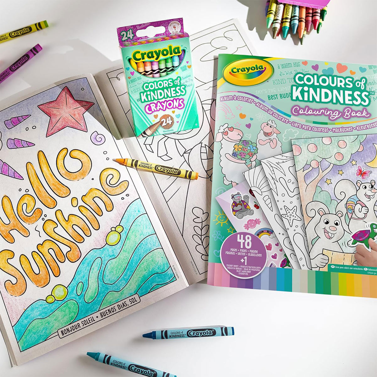 Crayola Color Of Kindness Coloring Book 48 Pages + 1 Page Of Stickers