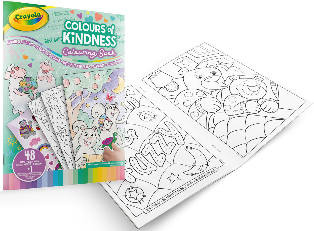 Crayola Color Of Kindness Coloring Book 48 Pages + 1 Page Of Stickers