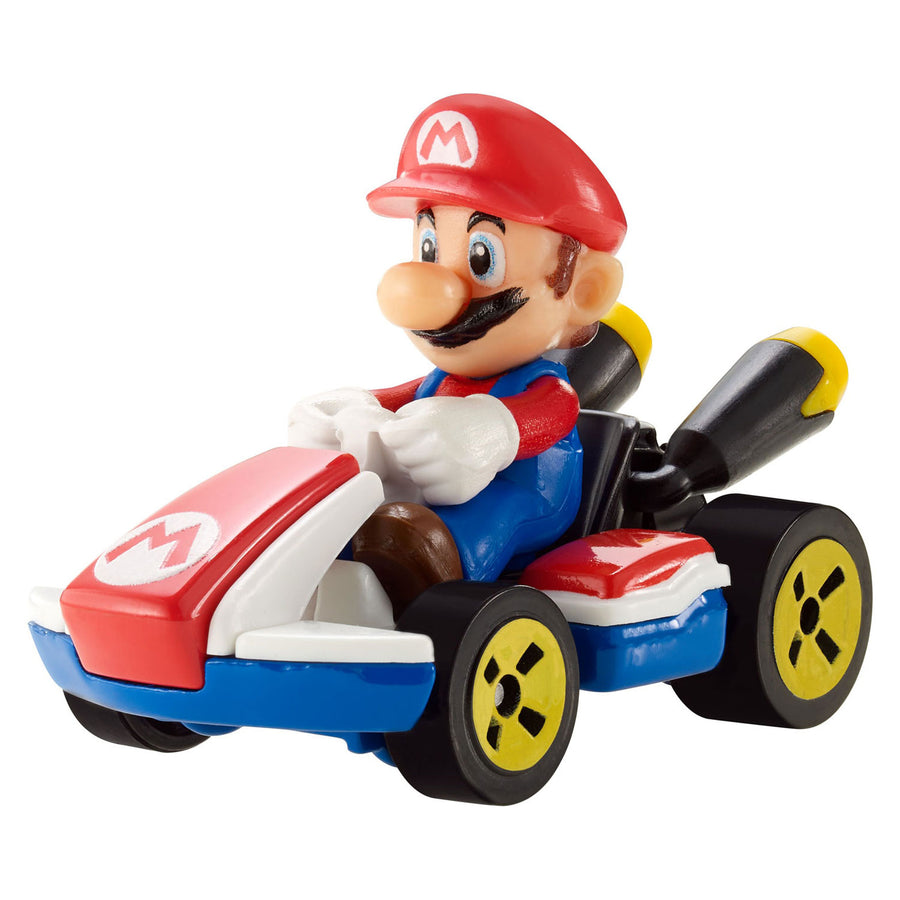 Hot Wheels Mario Kart Die-Cast Vehicle – Mario in Standard Kart (1:64 Scale)