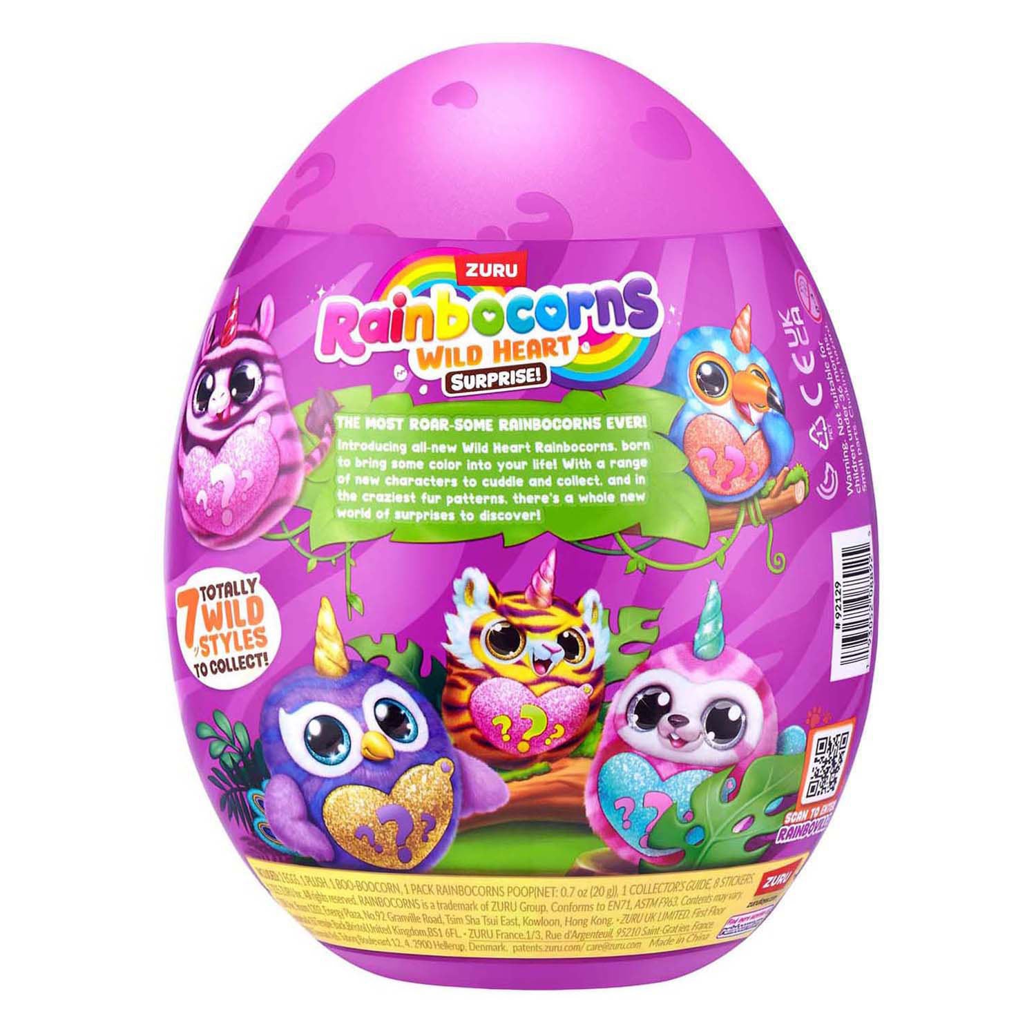 ZURU Rainbowcorns Wild Heart Surprise Egg - Characters May Vary
