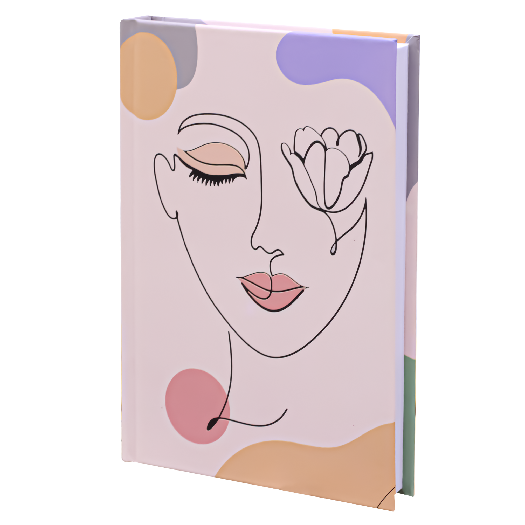 2BE Notebook  A5 192 sheets -  minimal woman face