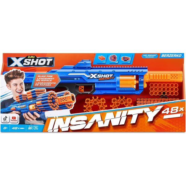 ZURU - X-Shot - Insanity Berzerko 6 Shot (48 Darts)
