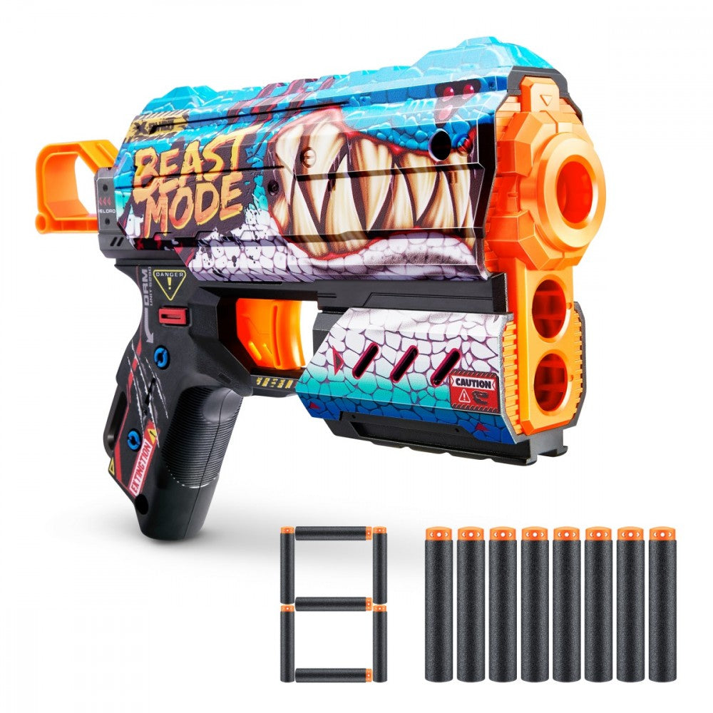 ZURU X-SHOT Blaster Skins Flux With 8 Darts - Beast Out