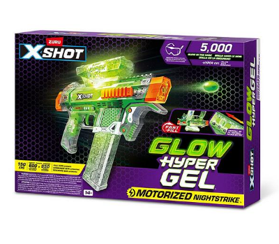 ZURU - X-Shot - Motorized Nightmare Glow In The Dark  Hyper Gel Medium Size (5000 Gel)