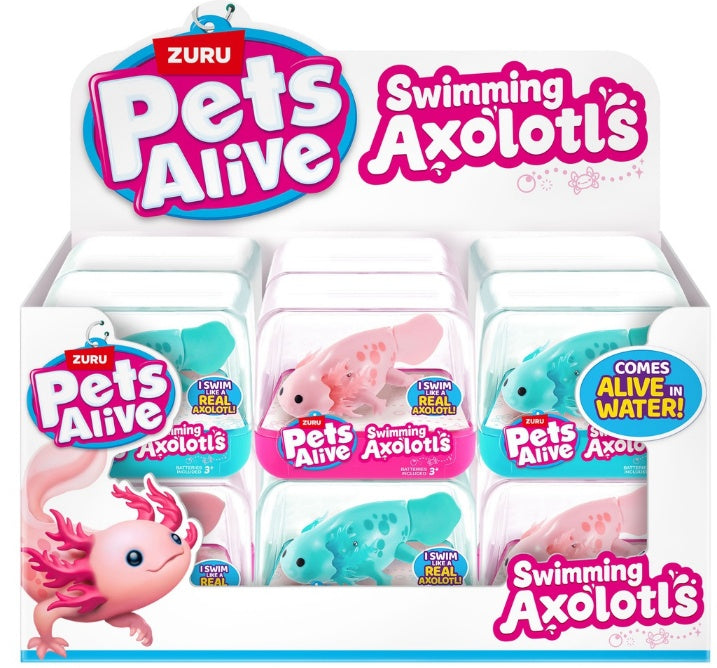 ZURU - Pets Alive - Swimming Axolotl Water Activated Cube (Series 1) (CDU12PCS)
