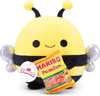 ZURU - Snackles Series 3 The Bee Izzy with Haribo Peaches Plush (14 Inch)