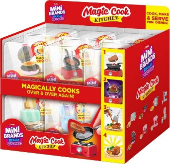 Zuru Mini Brands Really Works Magic Cook Kitchen - Magically Toasts - Mini Toaster (CDU12PCS)