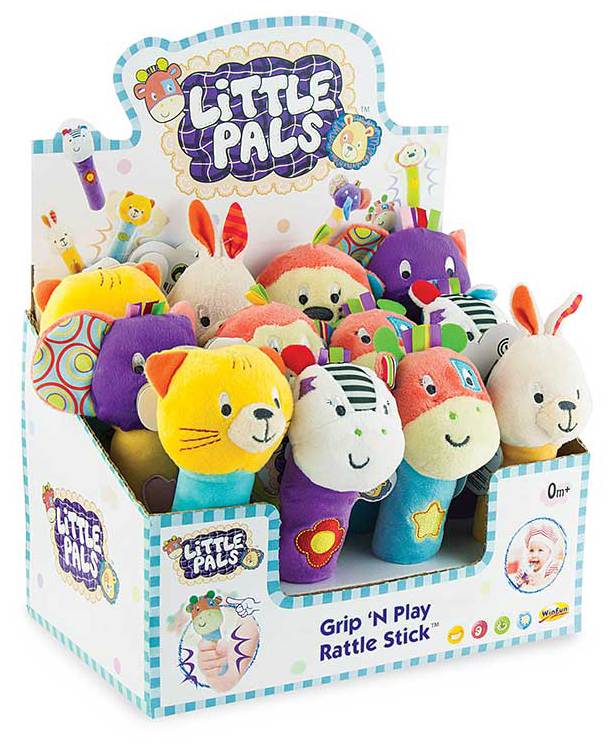 GRIP 'N PLAY RATTLE STICK "Stand 12 pcs"