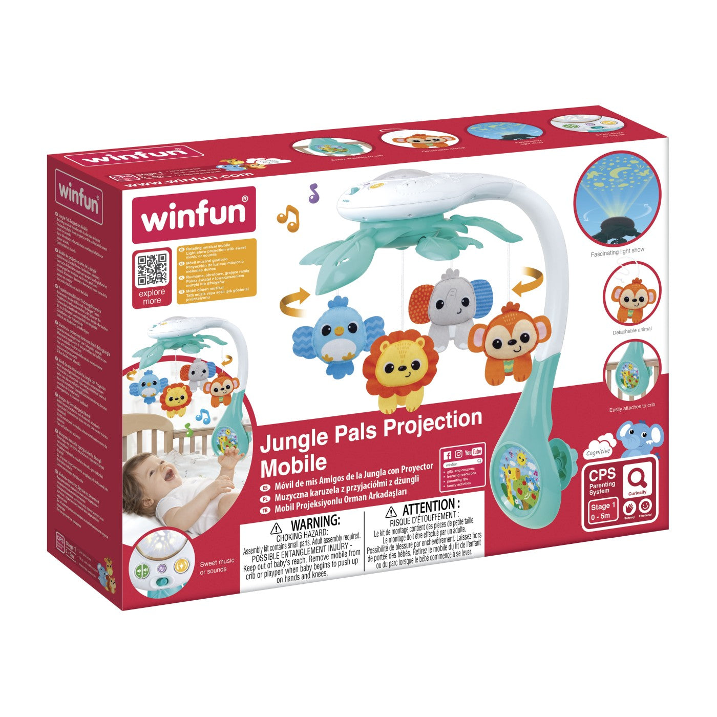 Winfun Jungle Animal Mobile Projector