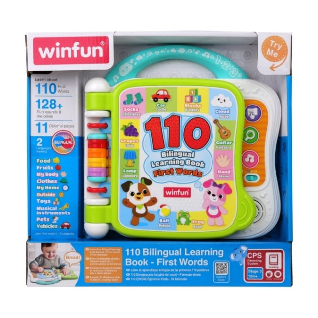 WinFun 110 Bilingual Learning Book – First Words, English & French