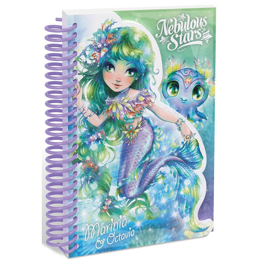 Nebulous Stars mini designer notepad - marinia and octavia