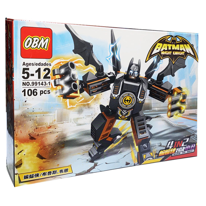OBM Building Blocks 4In2 Batman Nacht Knight 106 PCS - 99143-1