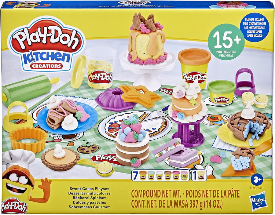 Play-Doh Kitchen Sweet Cookies Cake 8 Tubes 23 Pieces F2773