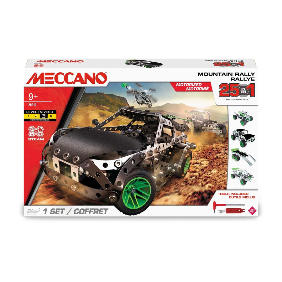 Spin Master Meccano - 25 in 1 Motorised Multi Model Set Mountain Rally