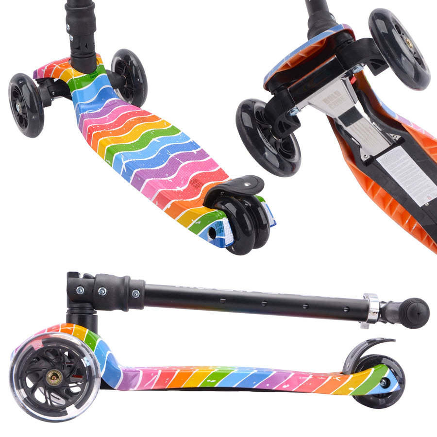 BOLDCUBE Big 3WS Foldable LED Scooter - Astro Dream