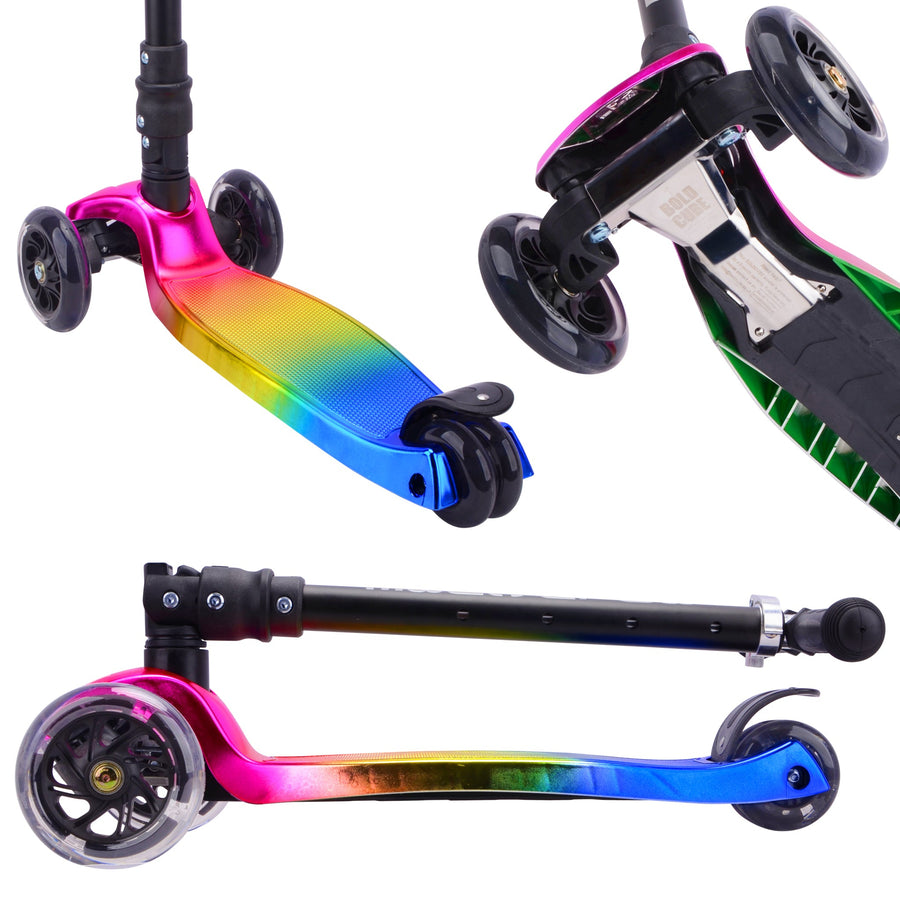 BOLDCUBE Big 3WS Foldable LED Scooter - Candy Floss
