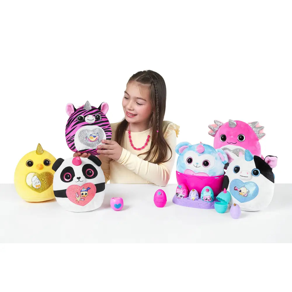 ZURU Rainbocorns Eggzania Mini Mania Plush Mascot Set - Characters May Vary