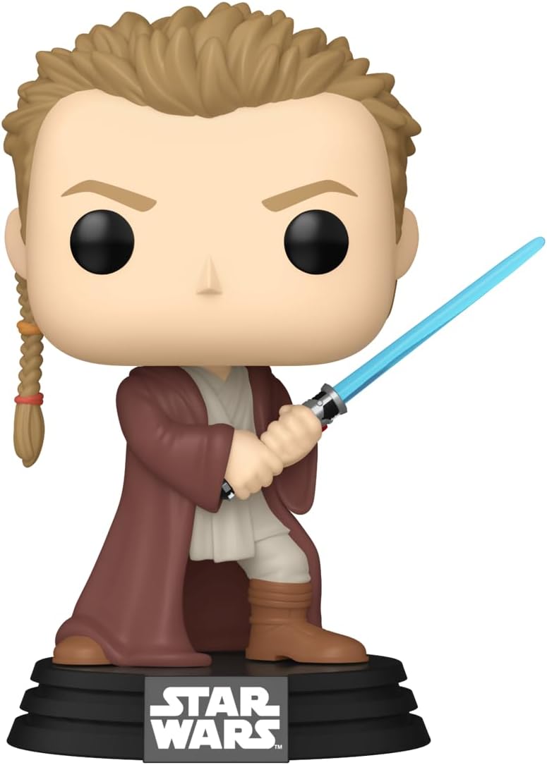 Funko Pop! figurine of a character from Star Wars holding a lightsaber 
