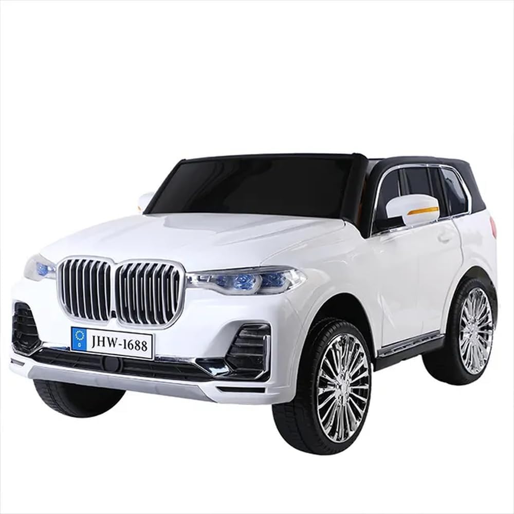سيارة كهربائية للأطفال مع جهاز تحكم عن بعد - X8 - أبيض