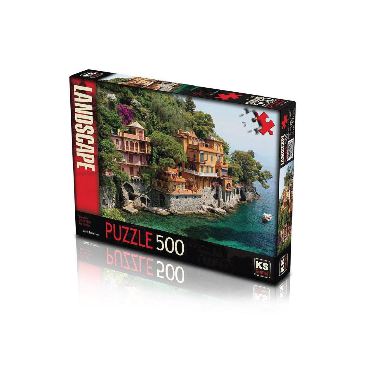 KS Games Seaside Villas Puzzle – 500 Pieces - BumbleToys - 8+ Years, 8-13 Years, Boys, Cecil, Girls, Puzzle & Board & Card Games, Puzzles & Jigsaws