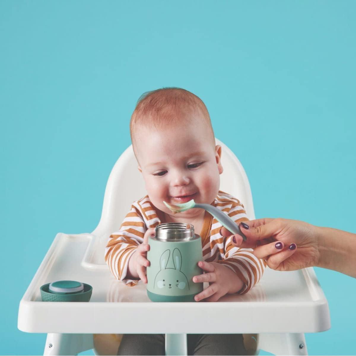 علبة أطفال معزولة من الستانلس ستيل من بي.بوكس باني، 210 مل (أخضر)