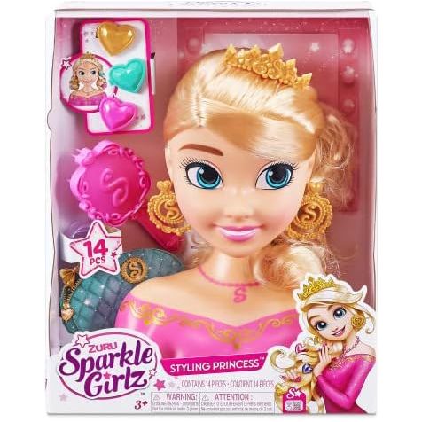 Zuru Sparkle Girlz Styling Princess Head Playset