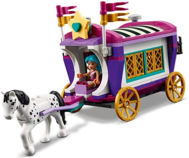 LEGO 41688 Friends Magical Caravan Building Kit; Carnival Toy for Kids Is Packed with Creative Kit