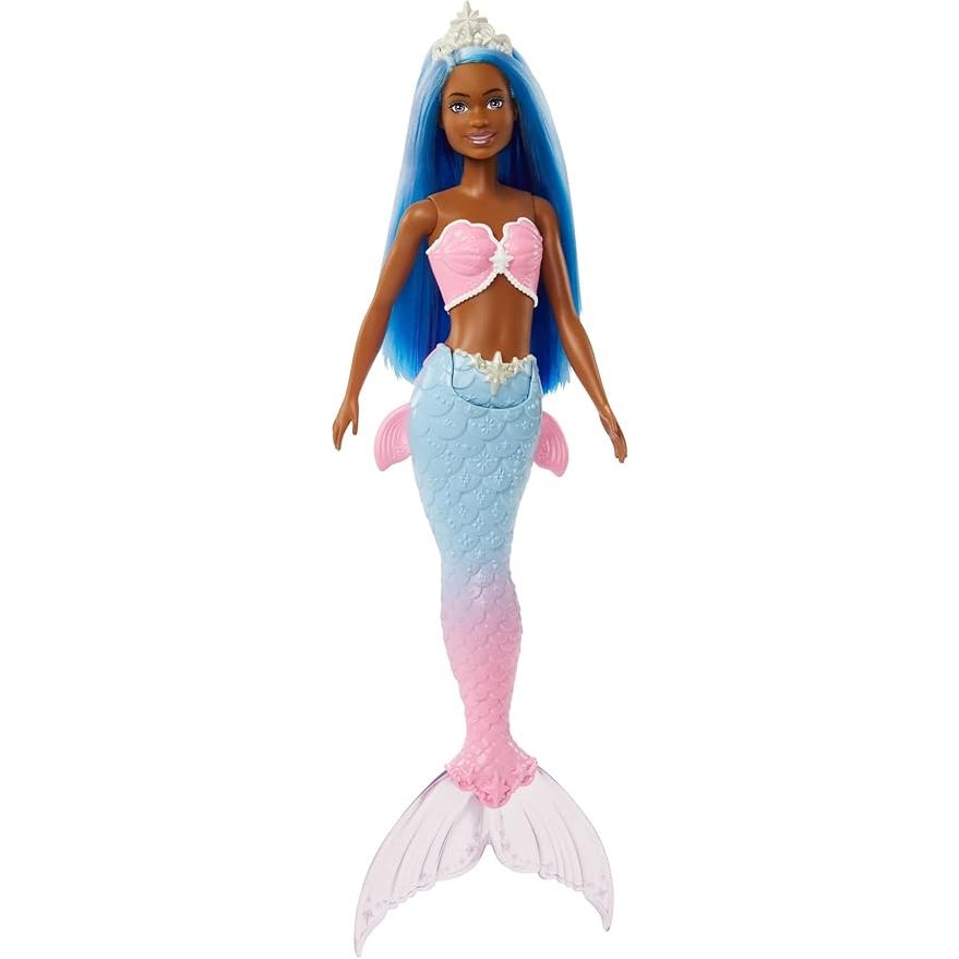 Barbie Dreamtopia Mermaid Doll with Blue Hair, Pink & Blue Ombre Tail & Tiara Accessory