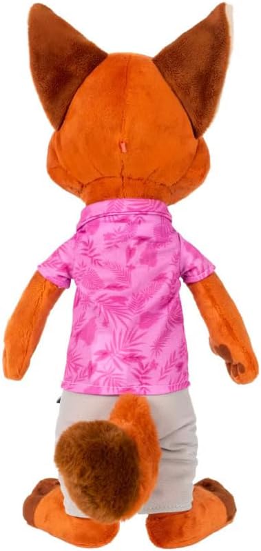 Disney Zootropolis 2 Plush Toy Nick Wilde 14 Inch 10+ Sounds and Phrases Plush Toy for Kids and Preschoolers, Suitable for Ages 3+
