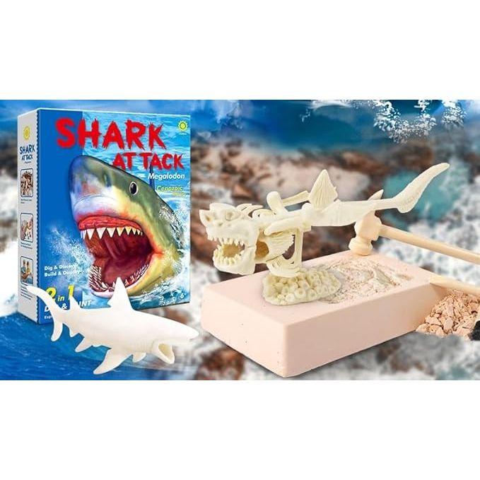 Eduman Dig & Explore! Prehistoric Life (Carcharocles Megalodon) HW012, 6+