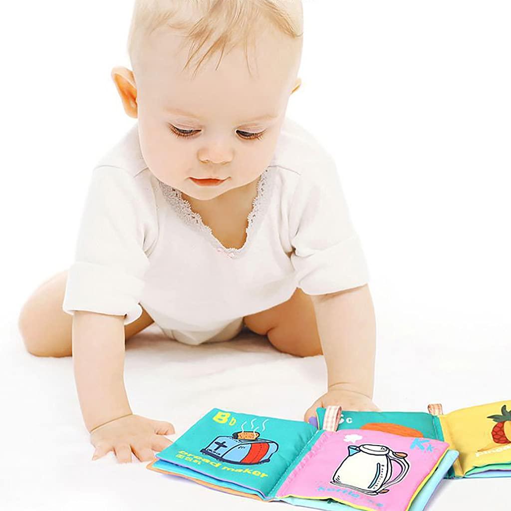 SNOWIE SOFT 6Pcs Baby Books Set, Safe Nontoxic Biteable Cloth Book,Early Learning Babies First Books - BumbleToys - 2-4 Years, Boys, Girls, Toy Land