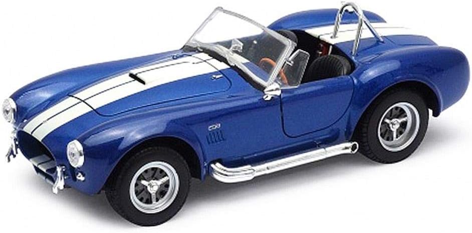 Welly Nex Die-Cast Metal Model Car 1:24- 1965 Shelby Cobra 427 S/C (Colors May Vary)