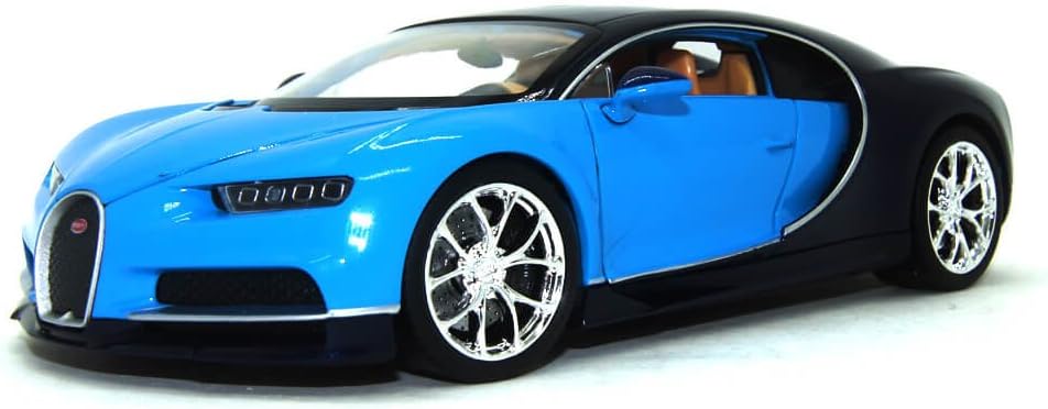 Welly Nex Die-Cast Metal Model Car 1:24- Bugatti Chiron (Colors May Vary)