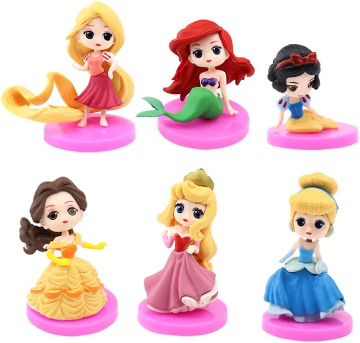 Action Figures Set Of 6 Disney Princess 5-9 cm E13-863