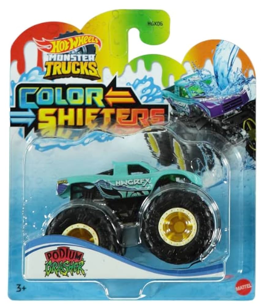 Hot Wheels Color Shifters Monster Trucks  - Podium Crasher