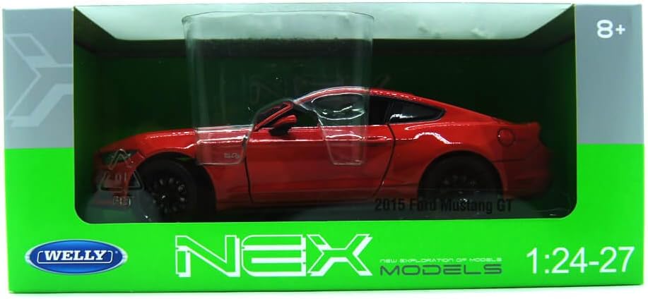 Welly Nex Die-Cast Metal Model Car 1:24- 2015 Ford Mustang Gt