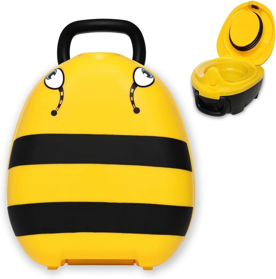 My Carry Potty Travel Potty, Award-Winning Portable Toddler Toilet Seat for Kids - Bee
