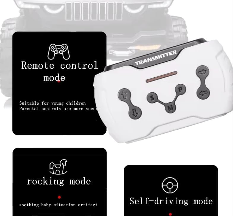 Children’s 4x4 Electric Ride-On Off-Road Jeep – Premium Design with LED Lighting and All-Terrain Wheels - Red