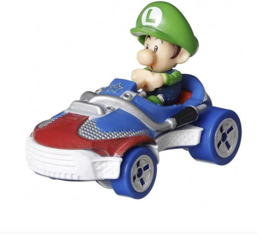 Hot Wheels Super Mario Character Cars 1:64 - Baby Luigi Sneeker Kart