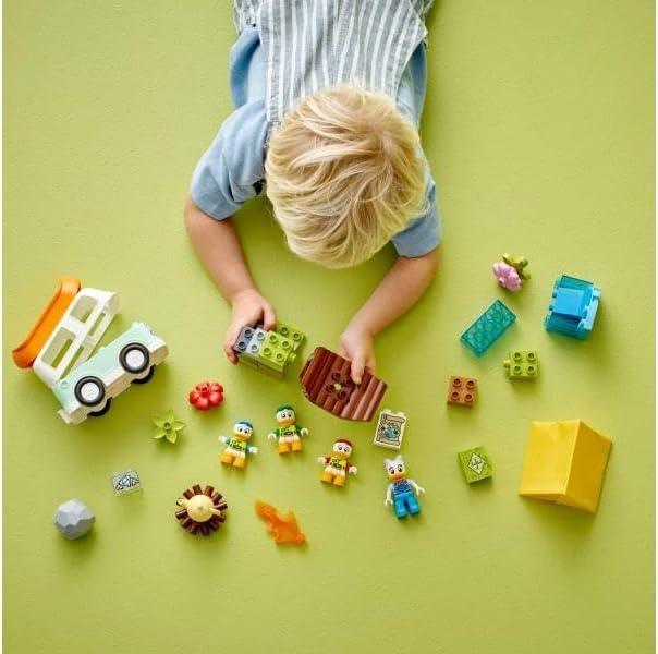 LEGO 10997 DUPLO Disney Mickey and Friends Camping Adventure Toddler Building Toy Set, Features 4 DUPLO Toy Figures: Daisy Duck, Huey, Dewey and Louie to Inspire Creative Role Play