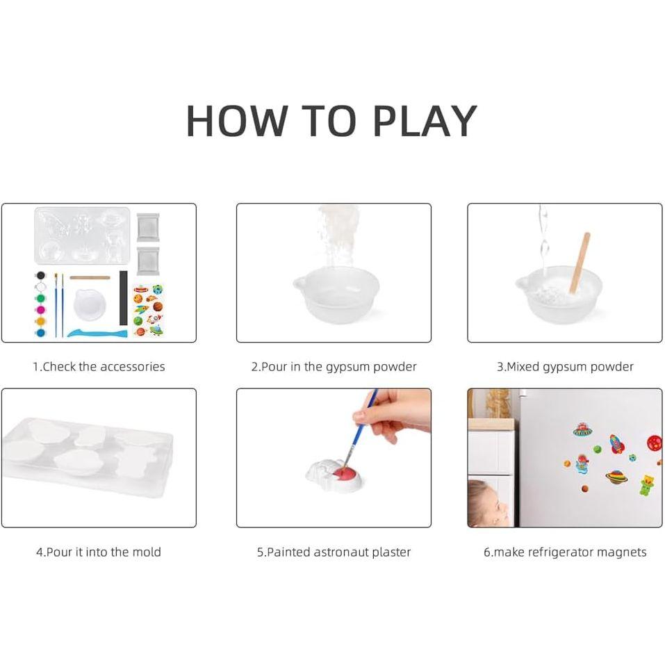 Eduman Mould & Paint Space Elements, DIY Toy for kids T2552, 6+