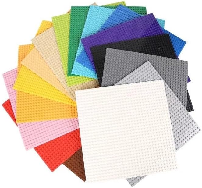 Classic Baseplates Building Plates for Building Bricks -  ( colors may vary )