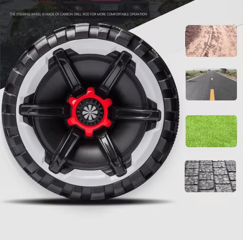 Children’s 4x4 Electric Ride-On Off-Road Jeep – Premium Design with LED Lighting and All-Terrain Wheels - Red