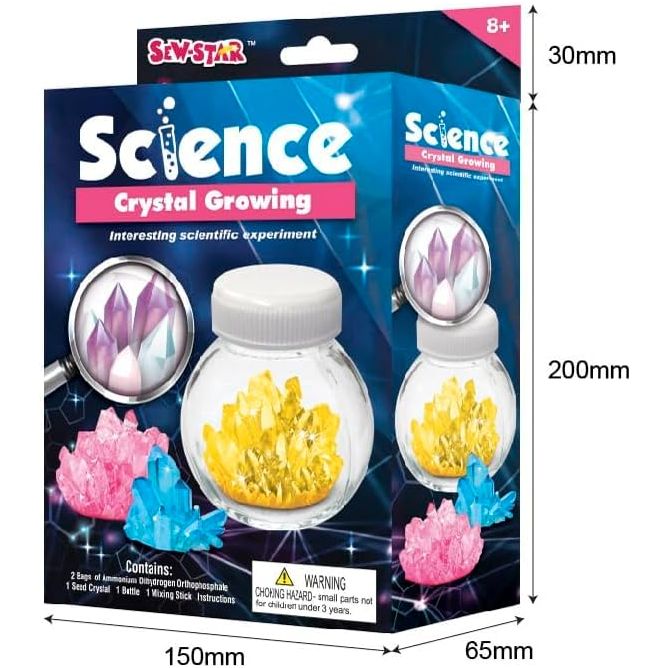 لعبة Sew Star Crystal Growing - ألوان متنوعة - لعبة علمية للأطفال SS-19-002، 8+