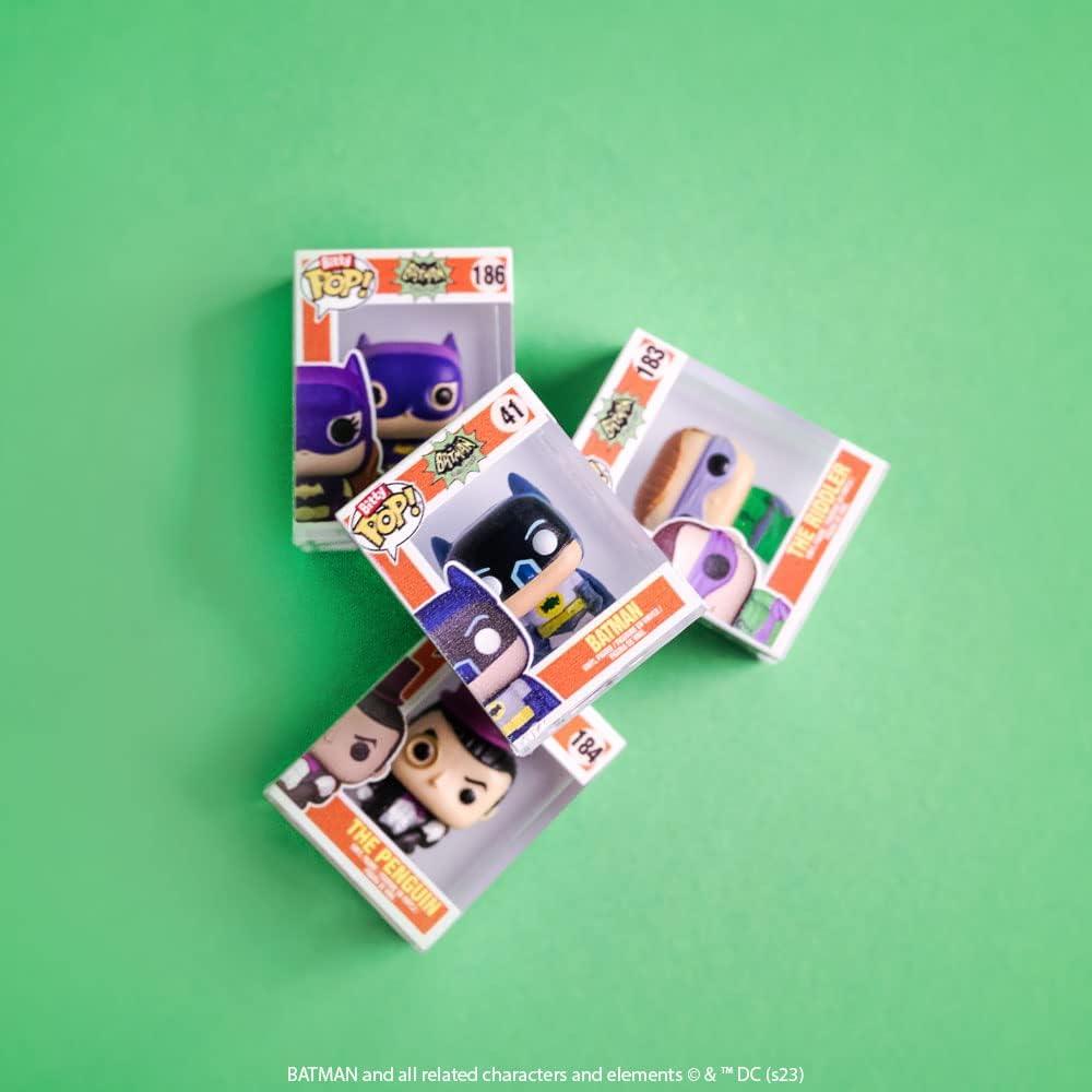 Funko Bitty Pop! DC Mini Collectible Toys - Batman, Robin, Scarecrow & Mystery Chase Figure