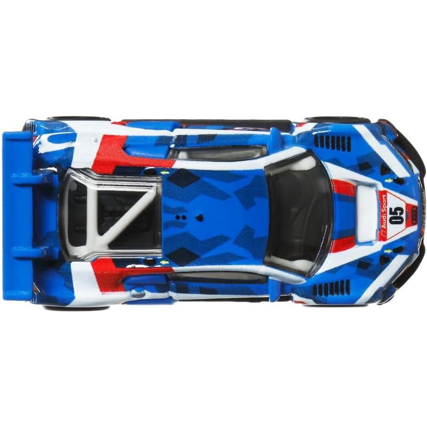 سيارة هوت ويلز بريميوم 2023 لسباق ثقافة السيارات أودي R8 LMS 1:64 نموذج سيارة دييكاست