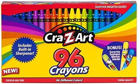 Cra-Z-Art 96ct Crayons in Flip-Top Box with Sharpener